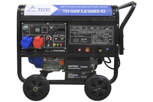 Инверторный бензиновый сварочный генератор TSS GGW 5.0/200ED-R3